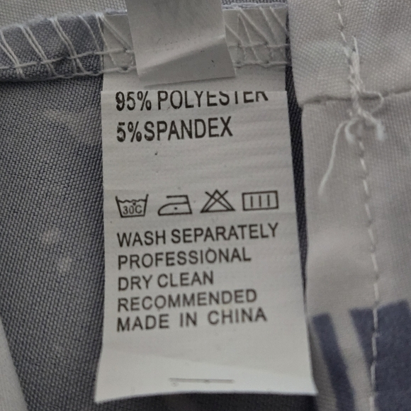 Navy & White Checkered Henley Style Button Up Print Tunic 3/4 Sleeve Women’s 3XL - Picture 10 of 10